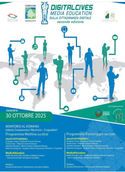 Locandina evento - DIGITALCIVES: Media Eeducation Sulla Cittadinanza Digitale Seconda Edizione